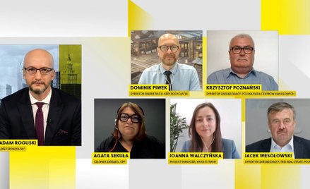 Uczestnicy debaty poświęconej rynkowi handlowemu