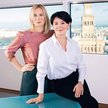 Założycielki startupu Future Collars (od lewej: Beata Jarosz oraz Joanna Pruszyńska-Witkowska) pozys