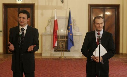Jacek Cichocki i Donald Tusk