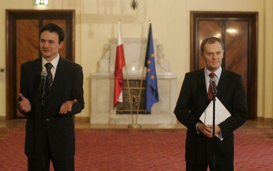 Jacek Cichocki i Donald Tusk