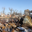 Zniszczona cerkiew we wsi Kuryłówka
