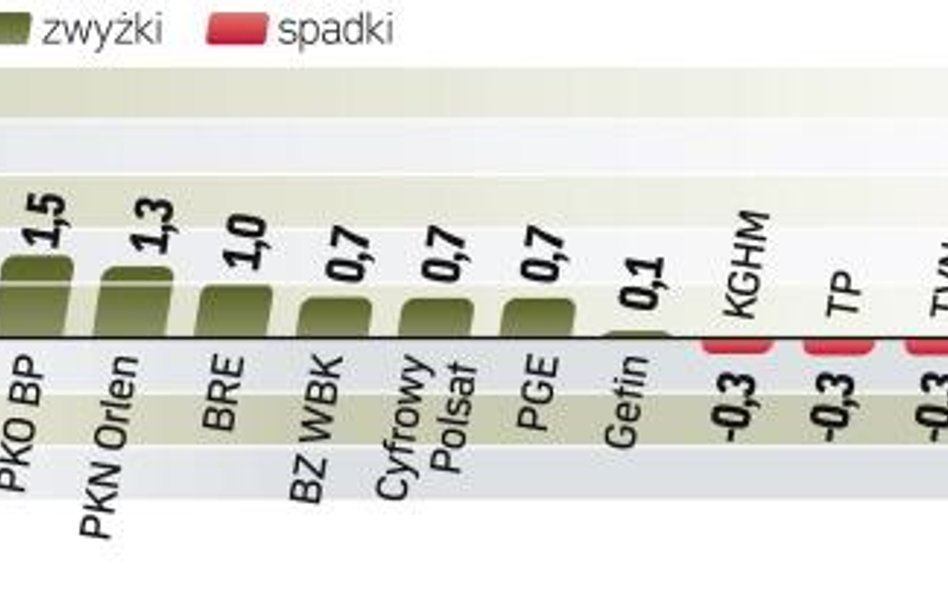 WIG20 w dalszym ciągu poniżej 2400 pkt. Warszawskie indeksy giełdowe opierają się jednak tendencji s