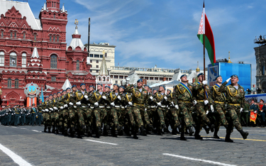 Białoruscy żołnierze na paradzie zwycięstwa w Moskwie