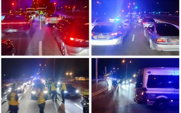 Policja z Pruszkowa ukarała mandatami uczestników nielegalnych wyścigów samochodowych