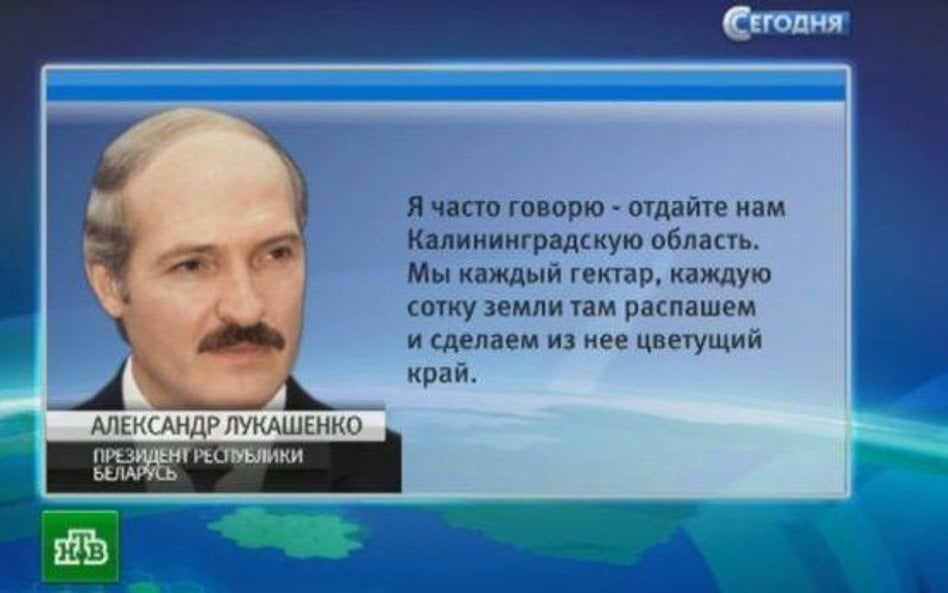 Putin obiecał oddać Kaliningrad Białorusi?