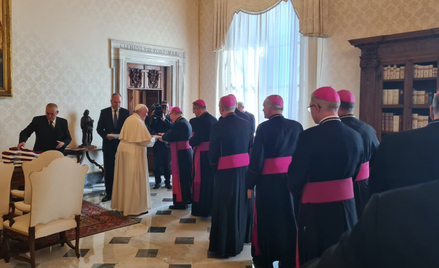 Polscy biskupi na spotkaniu z papieżem Franciszkiem