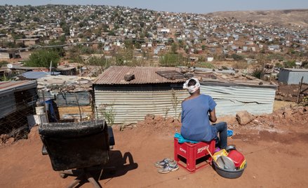 Slumsy Itireleng niedaleko Pretorii w Republice Południowej Afryki