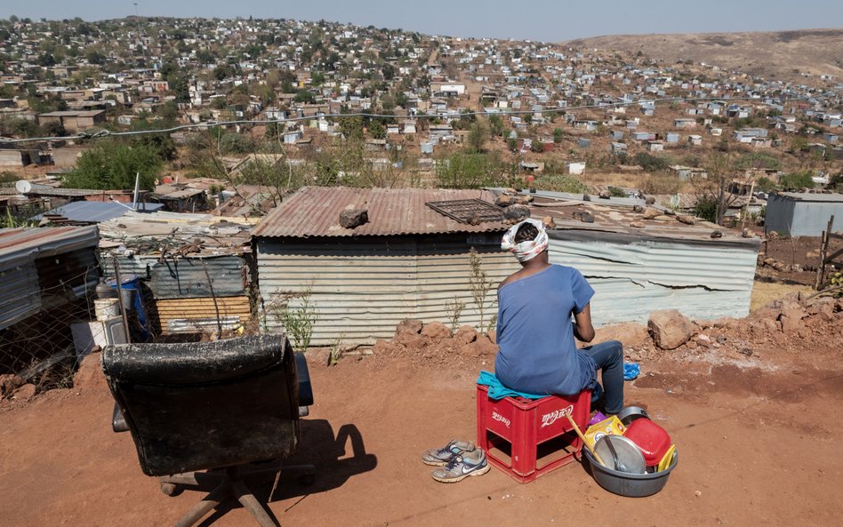 Slumsy Itireleng niedaleko Pretorii w Republice Południowej Afryki