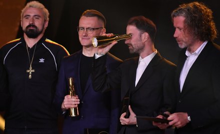 Operator filmowy i reżyser Łukasz Gutt, reżyser Łukasz Ronduda. Z lewej artysta Daniel Rycharski, na