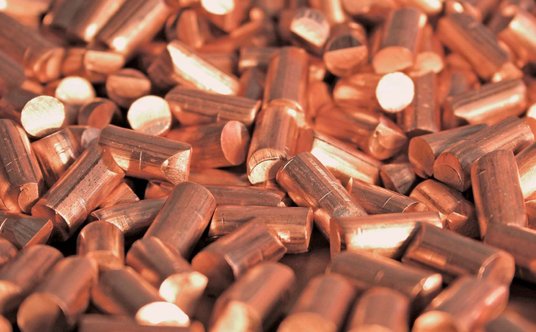 Granulat miedziany produkowany w Hucie Miedzi „Cedynia” – jeden z głównych produktów KGHM