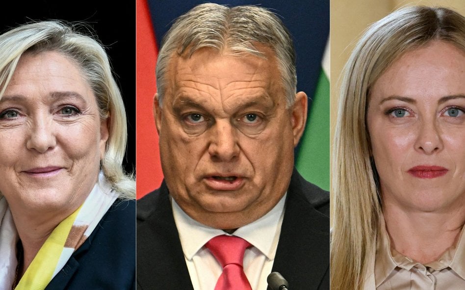 Marine Le Pen, Viktor Orbán, Giorgia Meloni