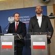 Wicepremier, minister spraw zagranicznych Radosław Sikorski wystąpił na konferencji wspólnie z wicem