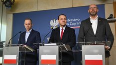 Wicepremier, minister spraw zagranicznych Radosław Sikorski wystąpił na konferencji wspólnie z wicem