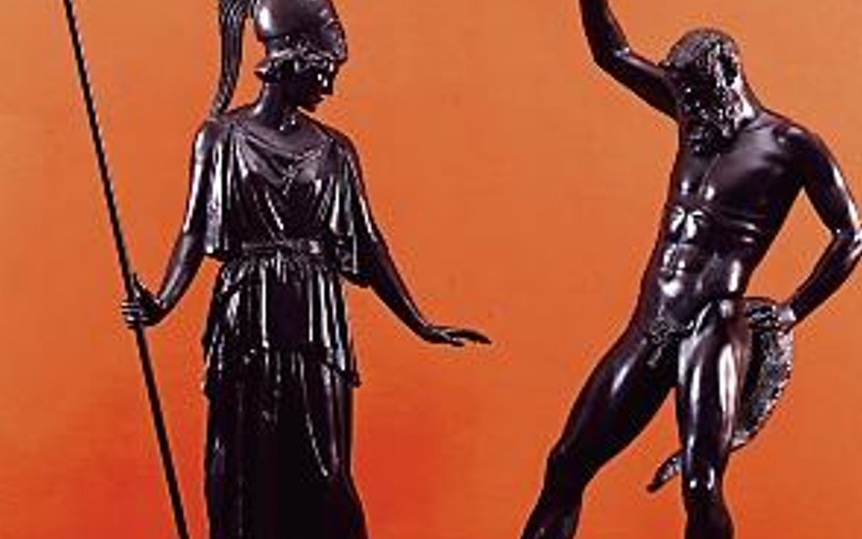 Atena i Marsjasz, rekonstrukcja rzeźby Myrona