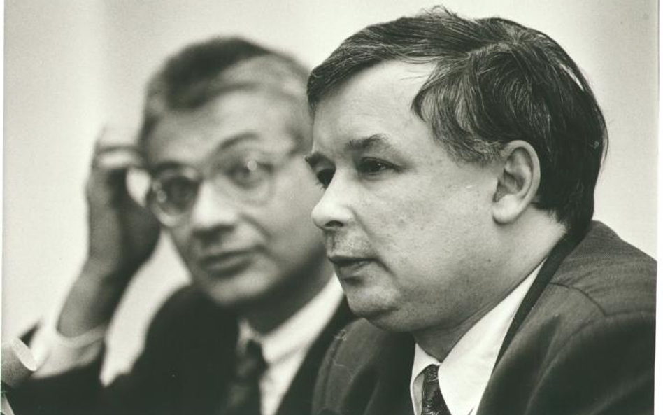 1996 r., Prezes Porozumienia Centrum Jarosław Kaczyński i wiceprezes Ludwik Dorn