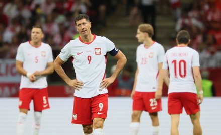 Robert Lewandowski po skończonym towarzyskim meczu z Nigerią na stadionie PGE Narodowym w Warszawie.