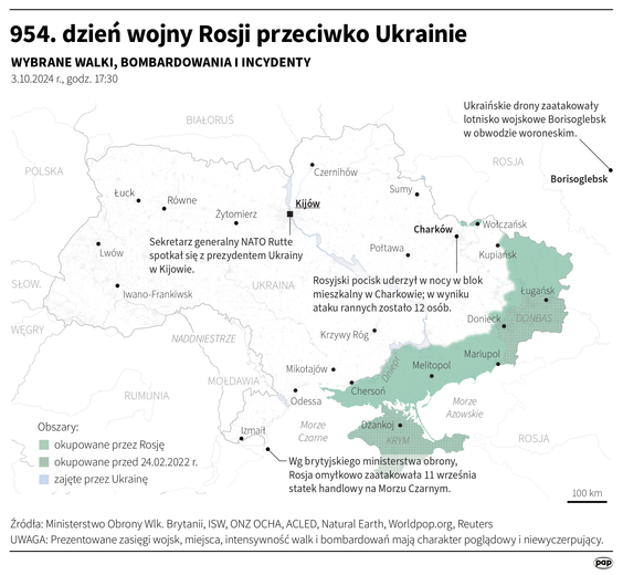 Tak wyglądała sytuacja na froncie 3 października