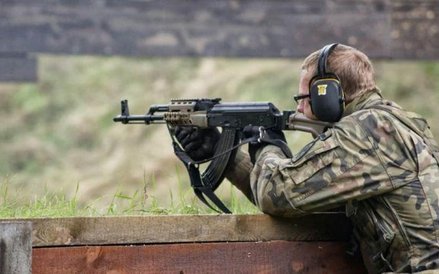 Ćwiczenia ochotników z Obrony Narodowej