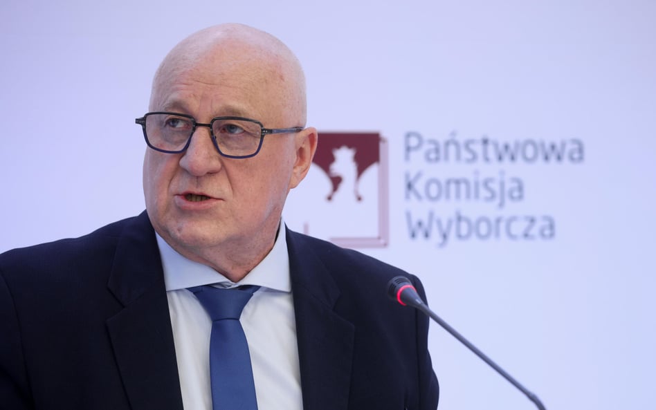 Przewodniczący Państwowej Komisji Wyborczej Sylwester Marciniak