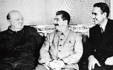 Winston Churchill i Józef Stalin podczas konferencji w Moskwie 12–17 sierpnia 1942 roku. Amerykański