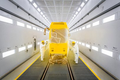 Nowa lakiernia Tramwajów Warszawskich została zaprojektowana jako obiekt w pełni bezpieczny dla pers