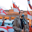 Swiatłana Cichanouska w poniedziałek spotkała się z mieszkającymi w Niemczech Białorusinami pod Bram
