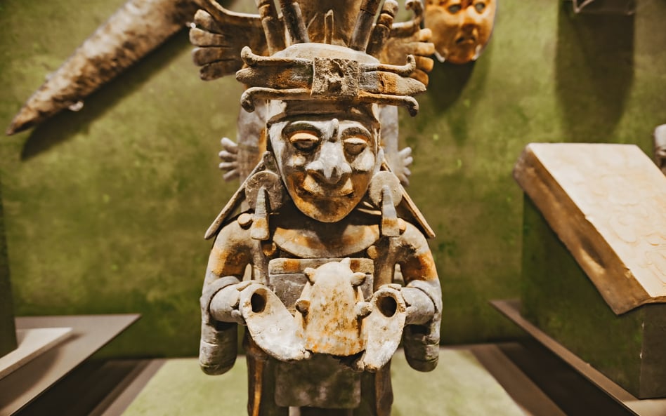 Figura na wystawie w Narodowym Muzeum Antropologicznym w Meksyku