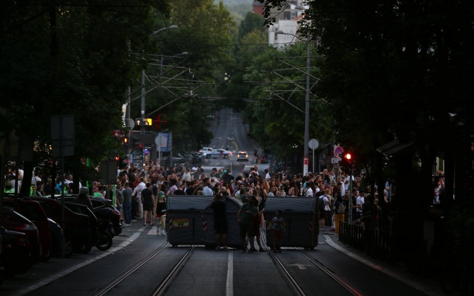 Protest w Belgradzie