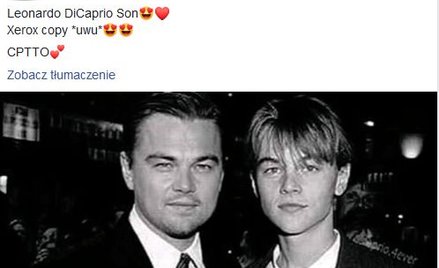 Czy DiCaprio ma syna? AFP wyjaśnia