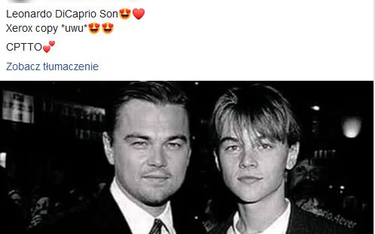 Czy DiCaprio ma syna? AFP wyjaśnia