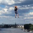 Ewakuacja pasażerów kolejki linowej nad Renem