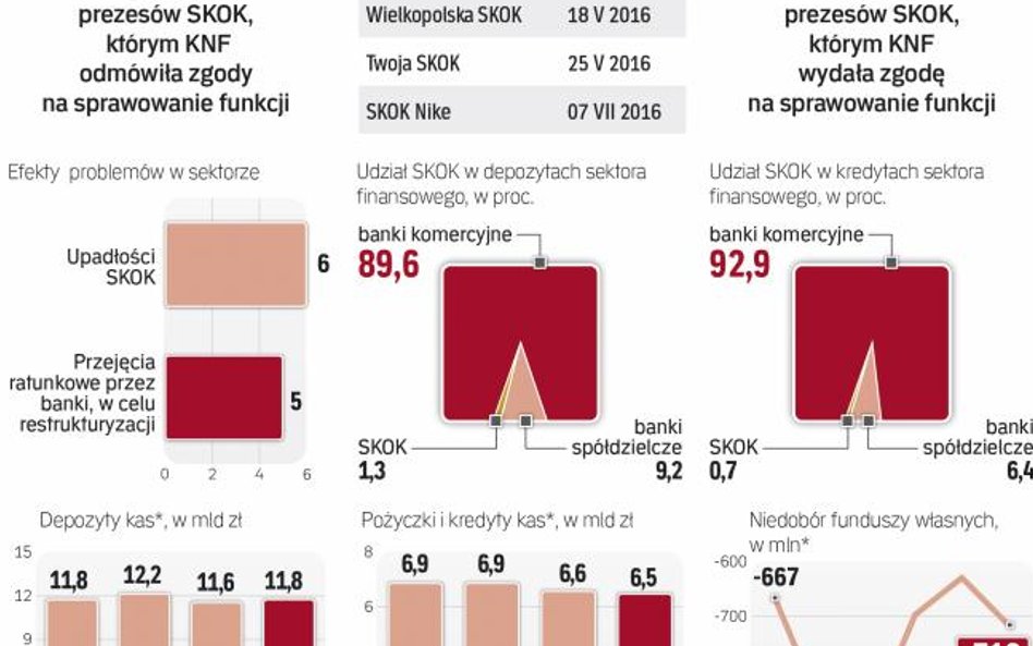 Sytuacja sektora SKOK jest zła, choć w poszczególnych kasach zróżnicowana