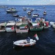 Łodzie Globalnej Flotylli Sumud w tureckim porcie, 5 października 2025 r.