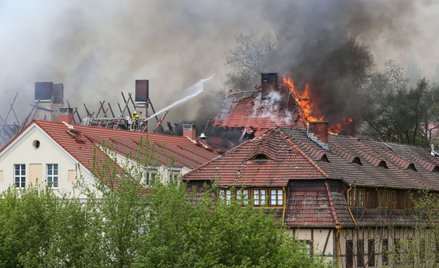 Pożar budynku gorzowskiej Akademii im. Jakuba z Paradyża