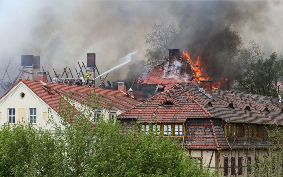 Pożar budynku gorzowskiej Akademii im. Jakuba z Paradyża