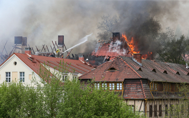 Pożar budynku gorzowskiej Akademii im. Jakuba z Paradyża