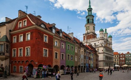 Stary rynek i ratusz w Poznaniu.