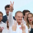 Donald Tusk na wieczorze wyborczym Koalicji Obywatelskiej