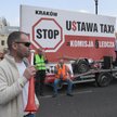 Poniedziałkowy protest taksówkarzy w Warszawie