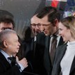 Jarosław Kaczyński i Tobiasz Bocheński