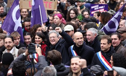 Radykalna lewica rośnie na ulicznych protestach we Francji