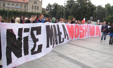 Protest narodowców w centrum Legnicy