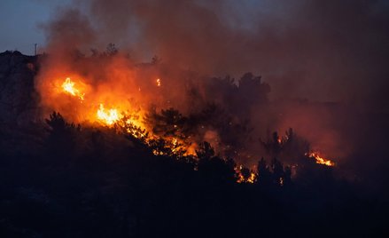 Pożar szaleje we wschodniej części Krety. Ewakuowano mieszkańców i turystów