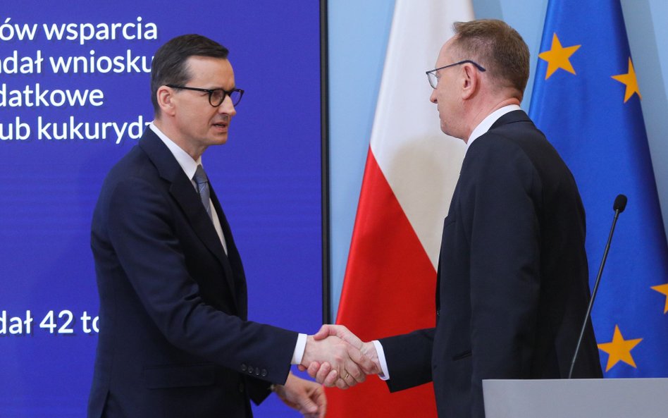 Mateusz Morawiecki i Robert Telus