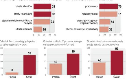 Polskie firmy niedostatecznie dbają o bezpieczeństwo informacji