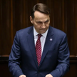 Minister spraw zagranicznych Radosław Sikorski przedstawia swoje pierwsze expose w Sejmie