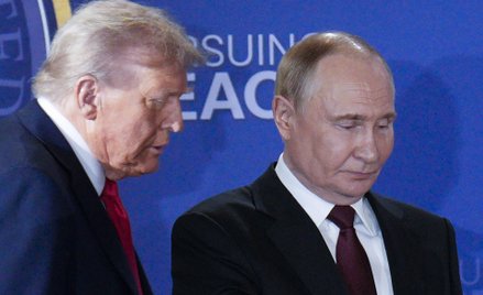 Donald Trump i Władimir Putin na Alasce, sierpień 2025