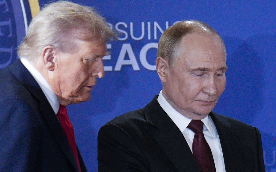 Donald Trump i Władimir Putin na Alasce, sierpień 2025
