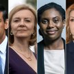 Od lewej Rishi Sunak, Lizz Truss, Kemi Badenoch i Penny Mordaunt