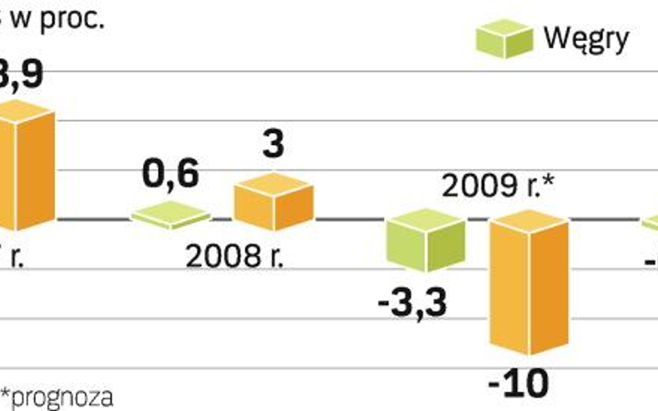 Gospodarki Litwy i Węgier są jednymi z najbardziej dotkniętych kryzysem w regionie. Recesja może tam